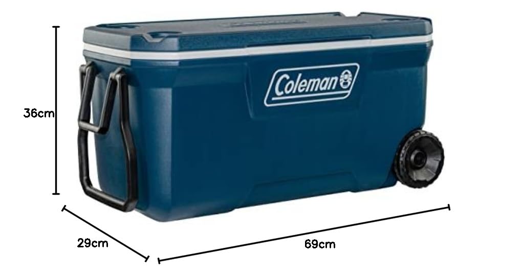 Coleman 100 QT Xtreme Cooler PU Full Foam Insulation, Perfect for Camping, Picnics and Festivals.