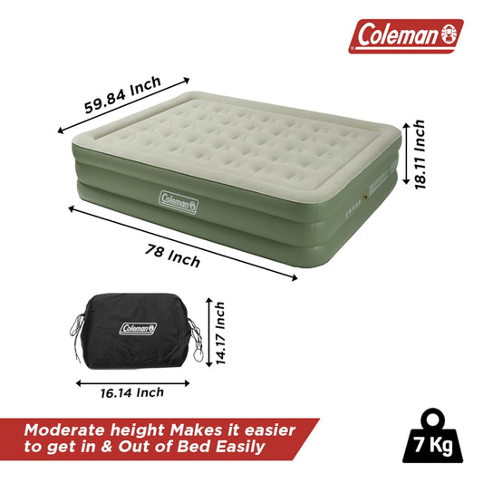 Coleman Inflatable Airbed for Indoor and Outdoor Use.