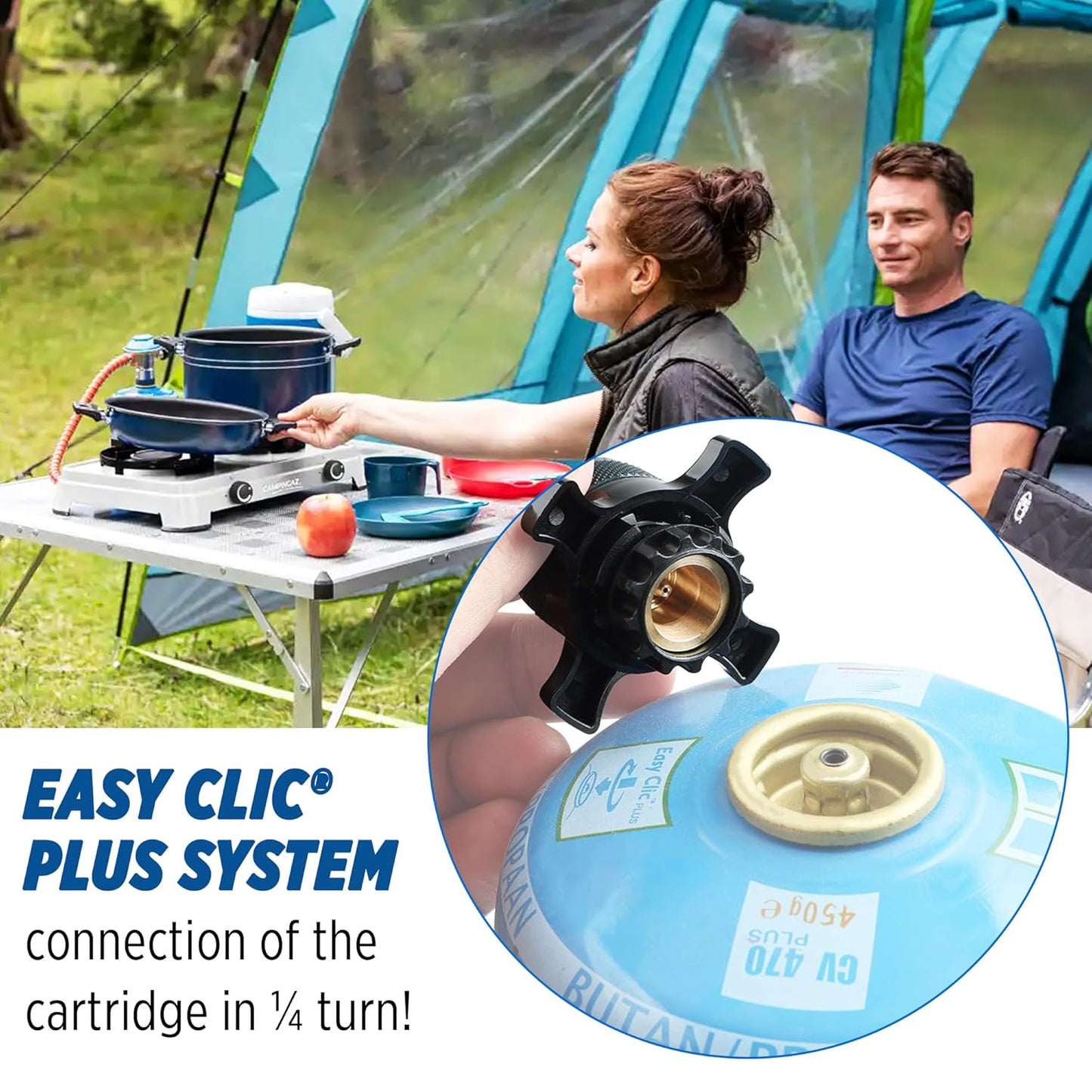 Campingaz CV 300 Plus Screw On Gas Cartridge | for Campingaz Camping Stoves with EasyClic.