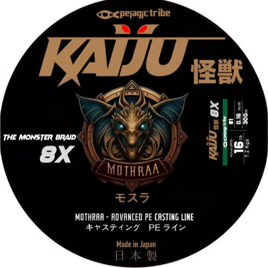 Kaiju Gairaa Advanced PE 8X Braided Fishing Line | Popping Line | 300Mt / 328Yd | White |