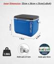Coleman 16Qt Excursion Ice Box, 15L, Small Cooler Box, Holds 22 Cans.