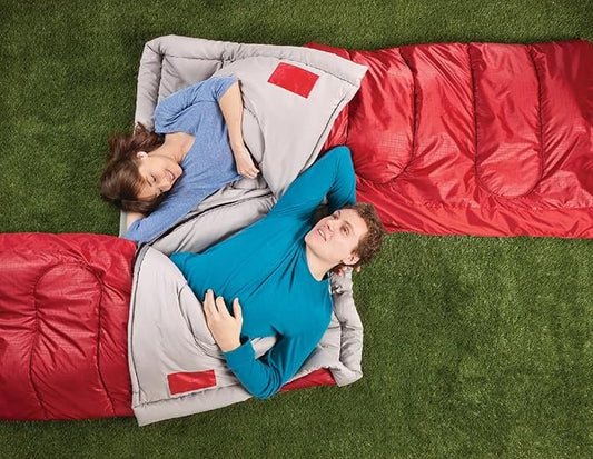 Coleman Polyester Palmetto Sleeping Bag for Adults | -1° C to 10° C | Lightweight Rectangular Sleep Bag for Travelling and Outdoors .
