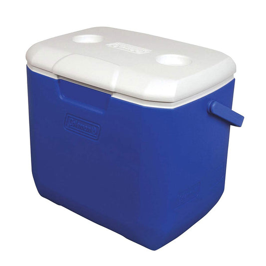 COLEMAN 30QT Excursion Ice Box, 28L, Large Cooler Box with Strong Handle, Holds 38 cans and 2L Bottles Upright.