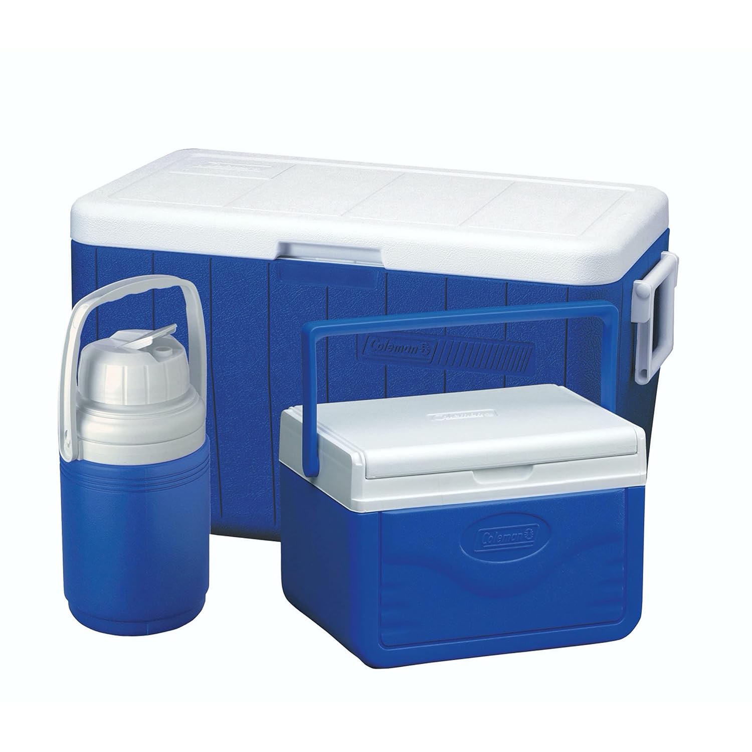Coleman Poly-Lite Ice Box, Large Cooler Box with 45 Liter Capacity, PU Full Foam Insulation, Cools up to 2 Days; Portable Chiller icebox, Perfect for Travelling, Camping, picnics and Festivals.