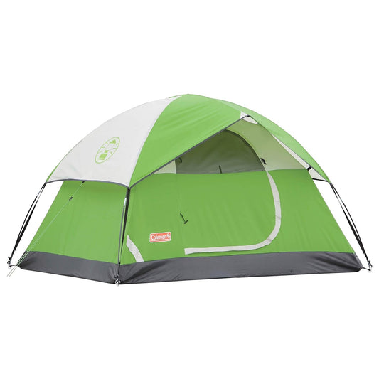 Coleman Polyester Sundome 6 Camping Dome Tent with Spacious Waterproof Room & Superior Air Ventilation, Ideal for Camping Trips.